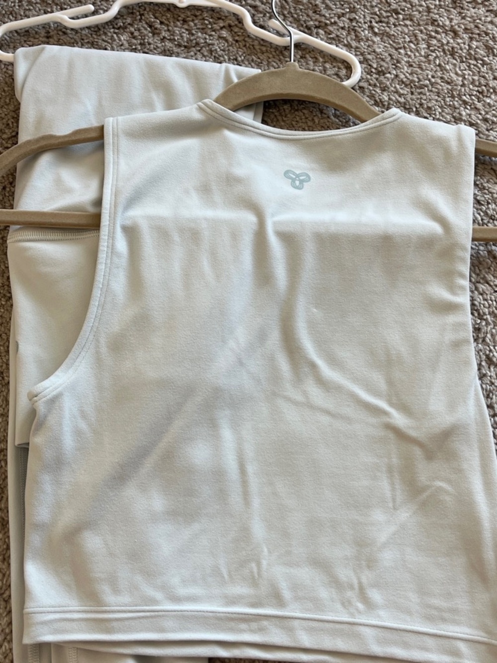 Aritzia TNA glacier blue matching set